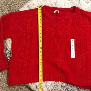 Mudd Red Drop Shoulder Sweater Size XL